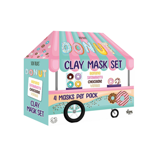 4 Pack Donut Clay Mask Set